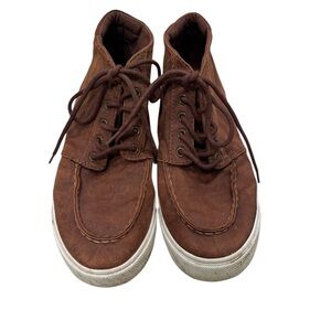 Old Navy Men's Brown High-Top Boat Shoes Size 6